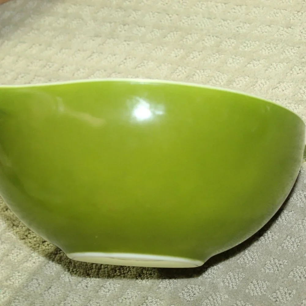 4~Pyrex Verde Green Cinderella Nesting Mixing Bowl Complete 441 - 444 VGUC